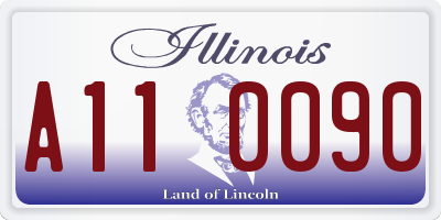 IL license plate A110090