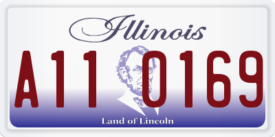 IL license plate A110169