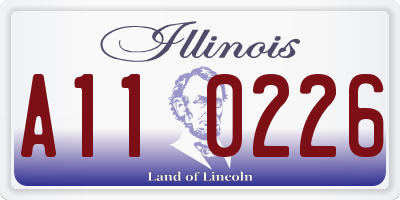 IL license plate A110226