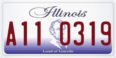 IL license plate A110319