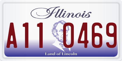 IL license plate A110469