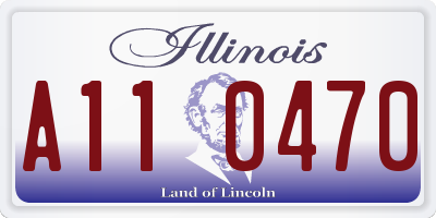 IL license plate A110470