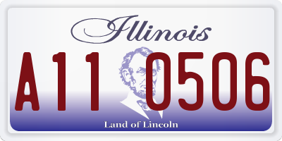 IL license plate A110506