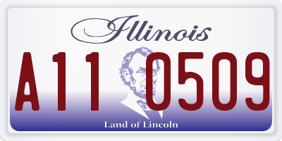 IL license plate A110509