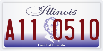 IL license plate A110510