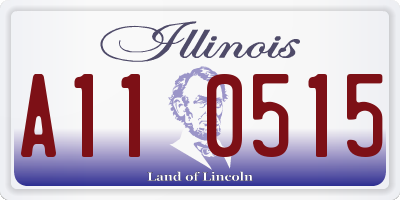 IL license plate A110515
