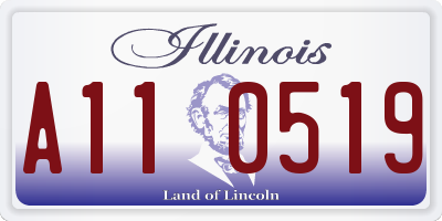 IL license plate A110519