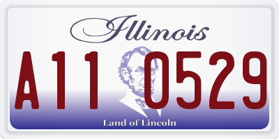 IL license plate A110529