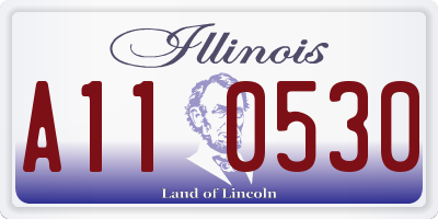 IL license plate A110530