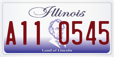 IL license plate A110545
