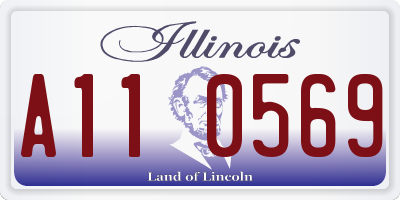 IL license plate A110569