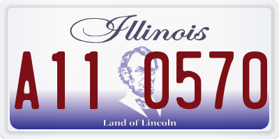 IL license plate A110570