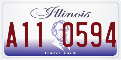 IL license plate A110594