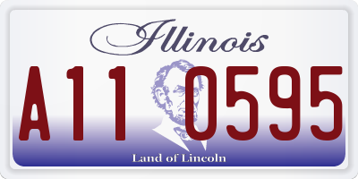 IL license plate A110595