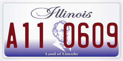 IL license plate A110609