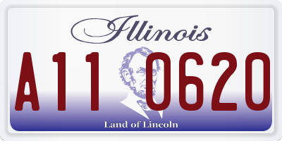 IL license plate A110620