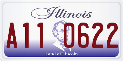 IL license plate A110622