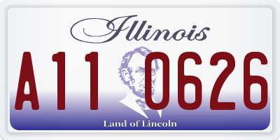 IL license plate A110626