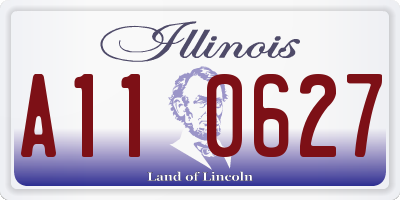 IL license plate A110627