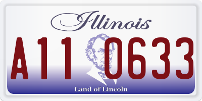 IL license plate A110633