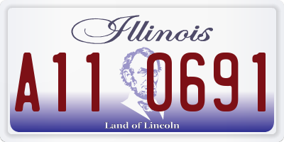 IL license plate A110691