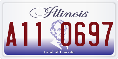 IL license plate A110697
