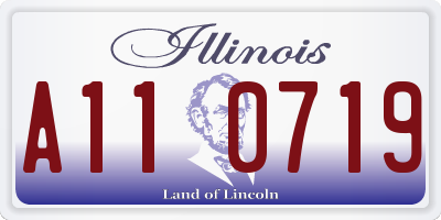 IL license plate A110719