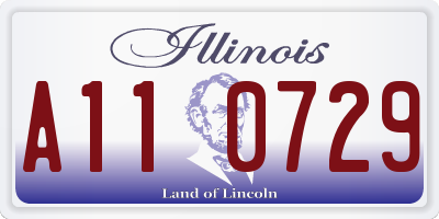 IL license plate A110729