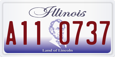 IL license plate A110737