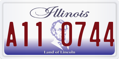 IL license plate A110744