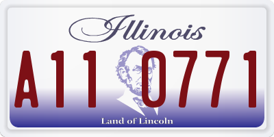 IL license plate A110771
