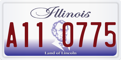 IL license plate A110775