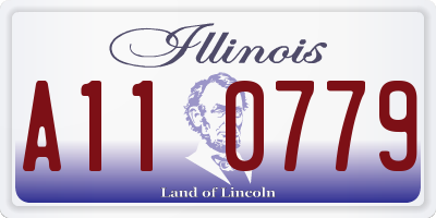 IL license plate A110779