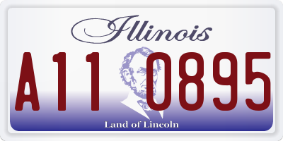 IL license plate A110895