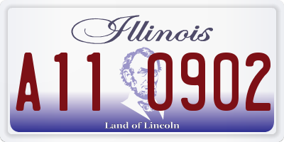 IL license plate A110902