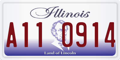 IL license plate A110914