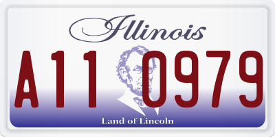 IL license plate A110979