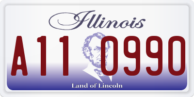 IL license plate A110990