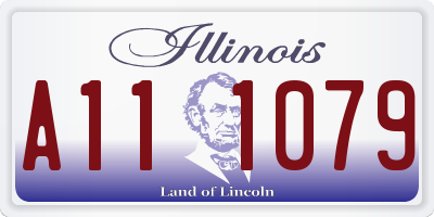 IL license plate A111079