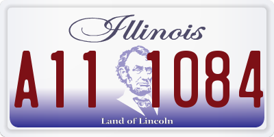 IL license plate A111084