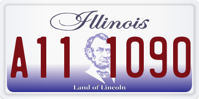 IL license plate A111090