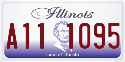 IL license plate A111095