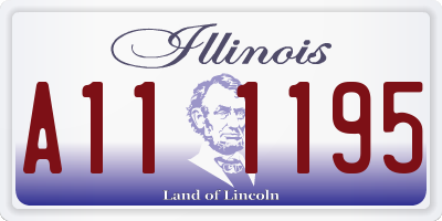 IL license plate A111195