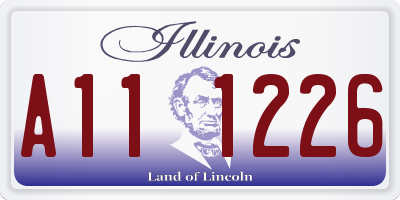 IL license plate A111226