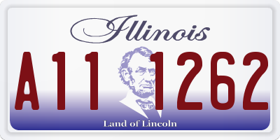 IL license plate A111262
