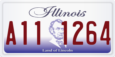 IL license plate A111264