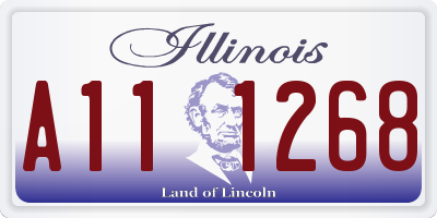 IL license plate A111268