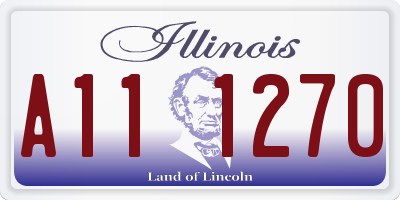 IL license plate A111270