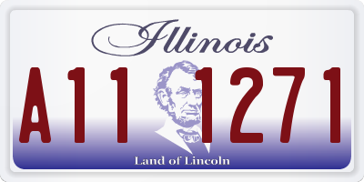 IL license plate A111271
