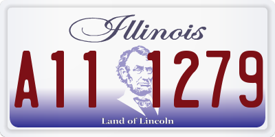IL license plate A111279